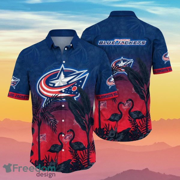 Columbus Blue Jackets NHL Flower Hawaiian Shirt Summer Football Gift For Fans