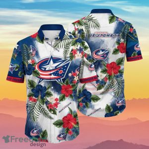 Columbus Blue Jackets NHL Flower Hawaiian Shirt Summer Football Gift For Real Fans