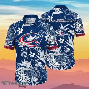 Columbus Blue Jackets NHL Flower Hawaiian Shirt Summer Football Unique Gift For Real Fans