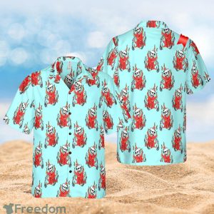 Concert Flaming Skulls Hawaiian Summer Shirt Full Over Print