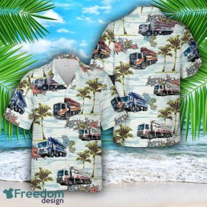 Concrete Pump Truck Hawaiian Shirt 3D Printed Beach Lover Gift