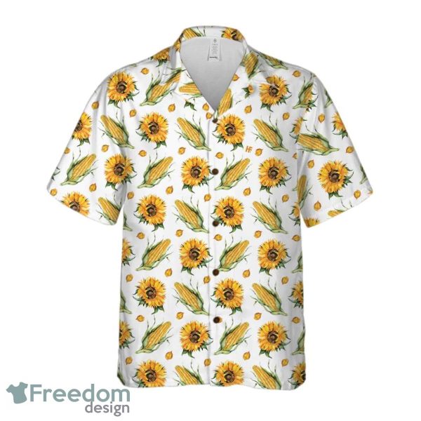 Corn And Sunflower All Over Printed 3D Hawaiian Shirt For Men Women