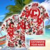 Cornell Big Red Aloha 3D Hawaiian Shirt Flower Sport Team Beach Shirt Custom Name