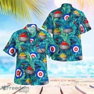 Curling Tropical 3D Hawaiian Shirt