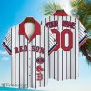 Custom Name And Number Boston Red Sox Baseball Cool Hawaiian Shirt