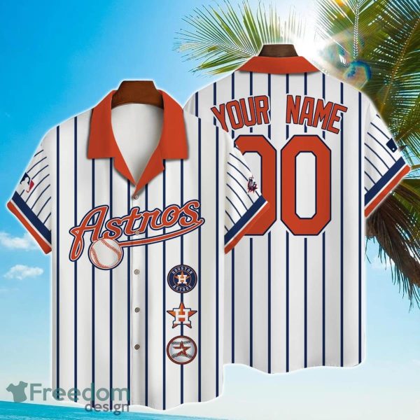 Custom Name And Number Houston Astros Baseball Cool Hawaiian Shirt