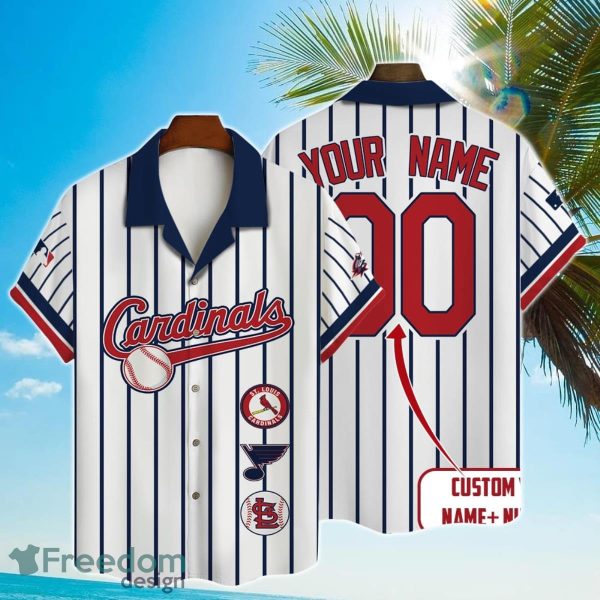 Custom Name And Number St. Louis Cardinals Baseball Cool Hawaiian Shirt