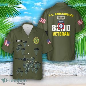 Custom Name US Army 82nd Airborne Division Veteran Hawaiian Shirt