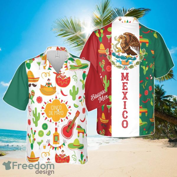 Custom Tropical Aloha Mexico Hawaiian Shirt Printed For Men Women