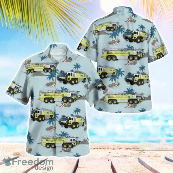 DFW Airport Fire Department Hawaiian Shirt Beach Shirt Summer Holiday Gift