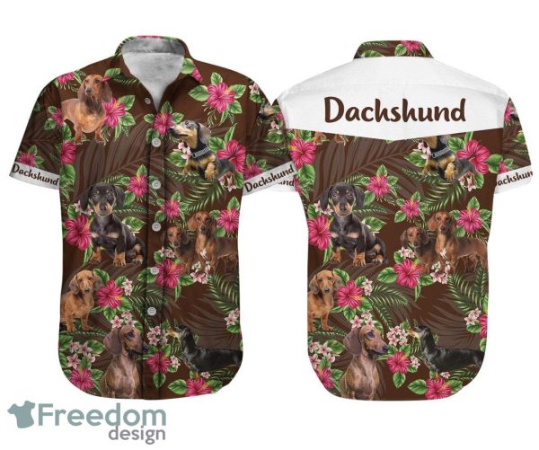 Dachshund Dog Aloha Hawaiian Shirt