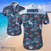 Dallas Cowboys Logo Red Flower Hawaiian Summer Beach Shirt Full Print