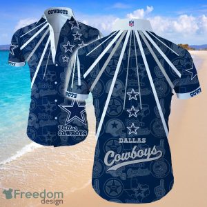 Dallas Cowboys NFL Blue Shirt Funny Hawaiian Summer Beach Shirt Full Print