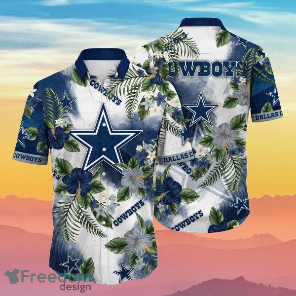 Dallas Cowboys NFL Flower Hawaiian Shirt Summer Football Gift For Real Fans