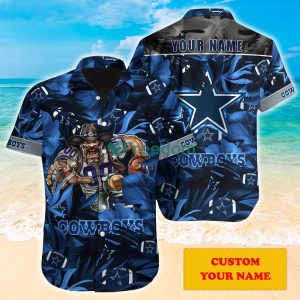 Dallas Cowboys NFL Personalized Hawaiian Shirt Gift  For Fans