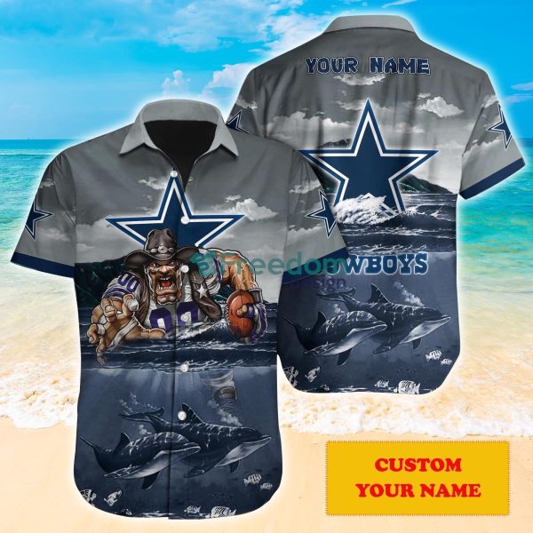 Dallas Cowboys NFL Personalized Hawaiian Shirt Gift  For Men Women Fans