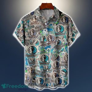 Dallas Mavericks Logo All Printed 3D Hawaiian Shirt For Fans NBA Hawaiian Shirt