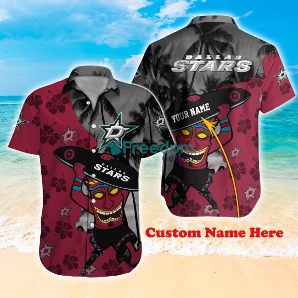 Dallas Stars NHL Custom Name Hawaiian Shirt Hot Design For Fans