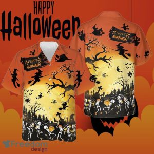 Dancing Skeletons Happy Halloween Hawaiian Shirt