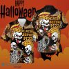 Death Before Pizza Skull Hawaiian Shirt Horror Scary Halloween Ideas