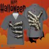 Death Hand Skeleton 3D Print Halloween Hawaiian Shirt