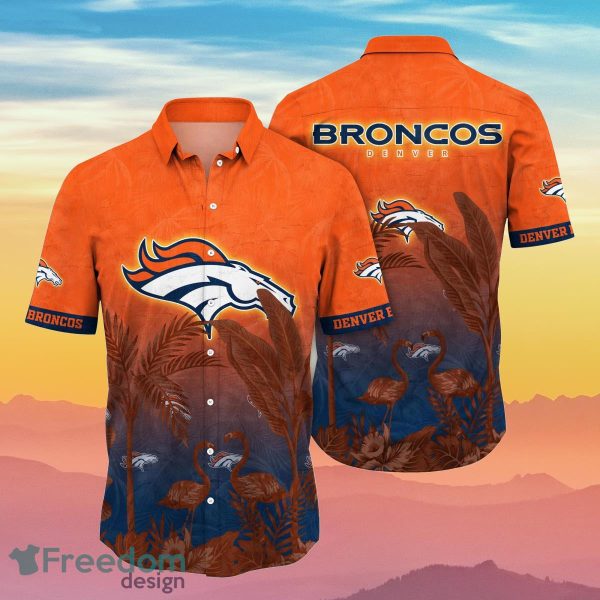 Denver Broncos NFL Flower Hawaiian Shirt Summer Football Gift For Fans