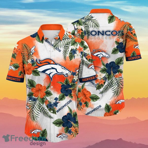 Denver Broncos NFL Flower Hawaiian Shirt Summer Football Gift For Real Fans