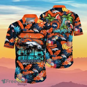 Denver Broncos NFL Flower Hawaiian Shirt Summer Football Gift For True  Fans