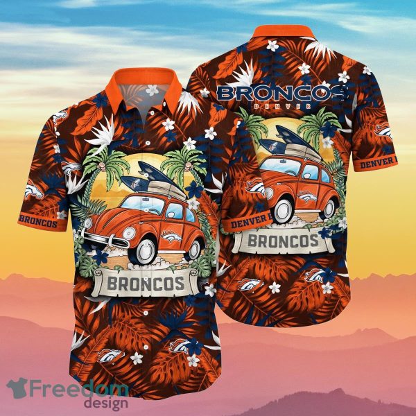 Denver Broncos NFL Flower Hawaiian Shirt Summer Football Impressive Gift For Real Fans