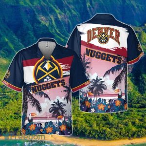 Denver Nuggets Beach Pattern Colorful Print Hawaiian Shirt