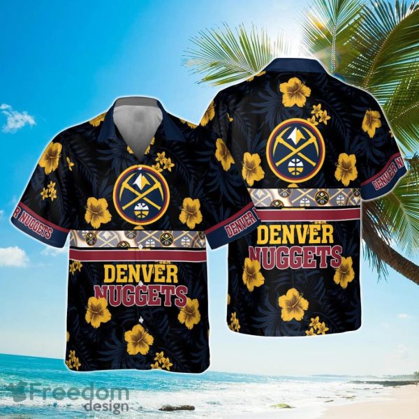 Denver Nuggets National Basketball Association 2023 Hibiscus Logo Hawaiian Shirt