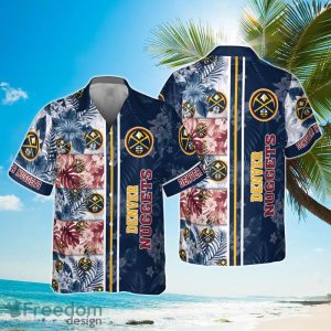 Denver Nuggets National National Basketball Association 2023 Hibiscus Pattern Hawaiian Shirt