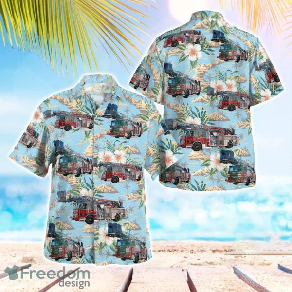 Derry Fire Department 3D Summer Aloha Hawaiian Shirt