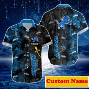 Detroit Lions NFL Custom Name Hawaiian Shirt For Men And Women Gift For Fans