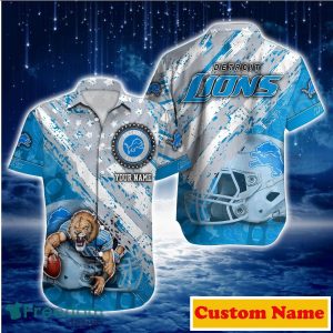 Detroit Lions NFL Custom Name Hawaiian Shirt For Men And Women Impressive Gift For Fans