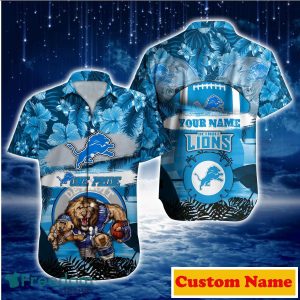 Detroit Lions NFL Custom Name Hawaiian Shirt For Men And Women Unique Gift For Fans