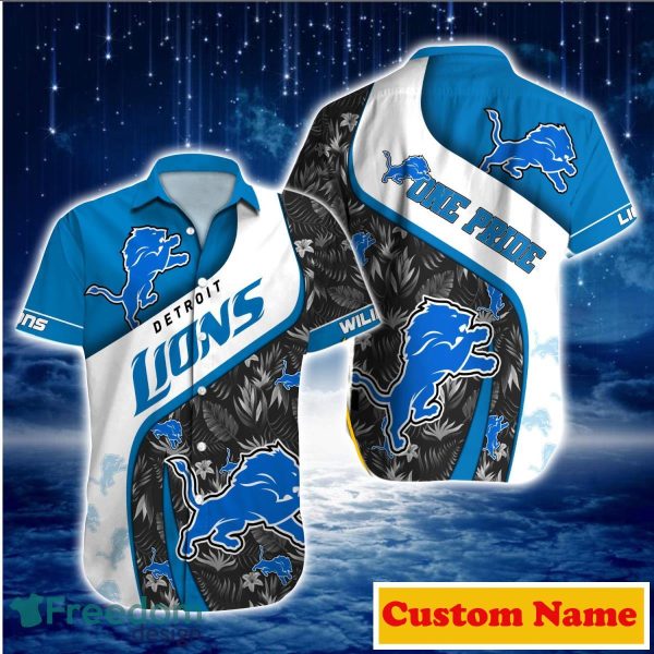 Detroit Lions NFL Custom Name Hawaiian Shirt For Men And Women Unique Gift For True Fans