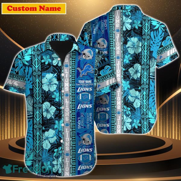 Detroit Lions NFL Custom Name Hawaiian Shirt For Men Women Style Gift For Fan