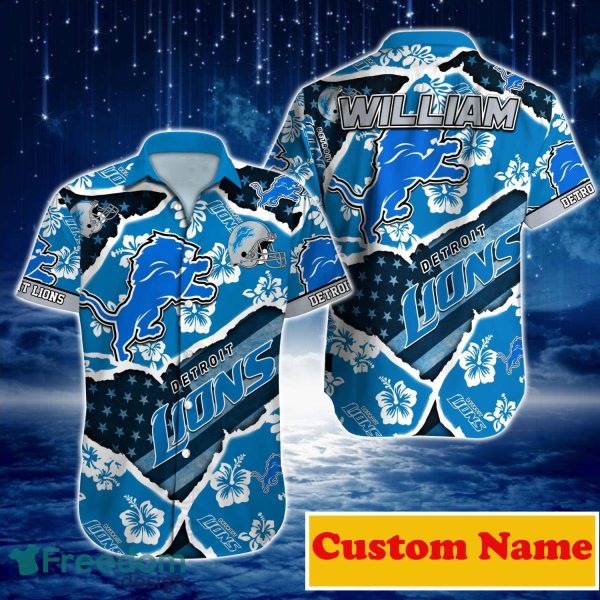 Detroit Lions NFL Custom Name Hawaiian Shirt For Men Women Unique Gift For Real Fans