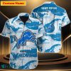 Detroit Lions NFL Custom Name Hawaiian Shirt Special Gift For Men Women Fans