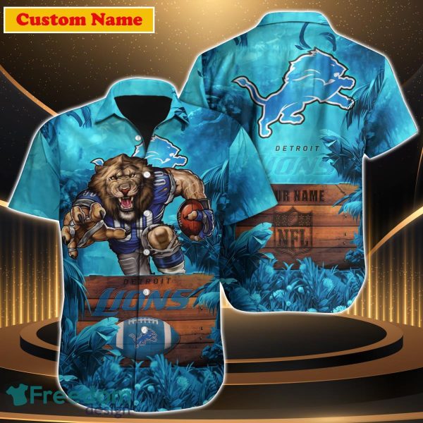 Detroit Lions NFL Custom Name Hawaiian Shirt Unique Gift For Men Women Fans