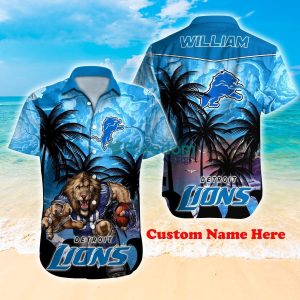 Detroit Lions NFL Custom Name Hawaiin Shirt Best Design For Fans