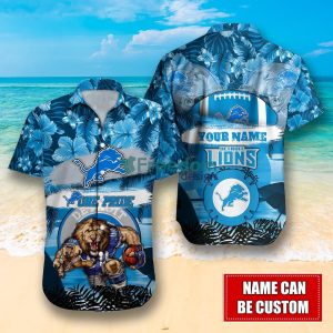 Detroit Lions NFL Personalized Hawaiian Shirt Special Gift For Fans