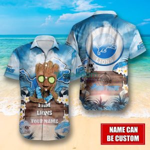 Detroit Lions NFL Personalized Hawaiian Shirt Unique Gift For Fans