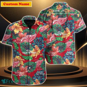 Detroit Red Wings NHL Custom Name Hawaiian Shirt For Men Women Gift For Fan