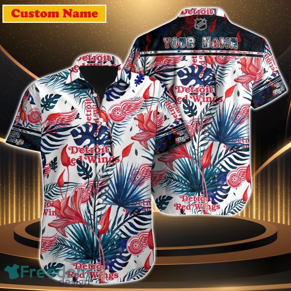 Detroit Red Wings NHL Custom Name Hawaiian Shirt Gift For Men Women