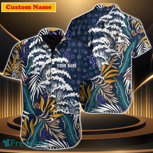 Detroit Tigers MLB Custom Name Hawaiian Shirt Impressive Gift For Men Women Fans