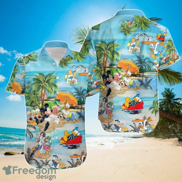 Disney Donald Duck Summer Vacation Cartoon Hawaiian Shirt