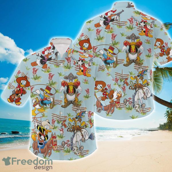 Donald Duck Cowboy Hawaiian Shirt