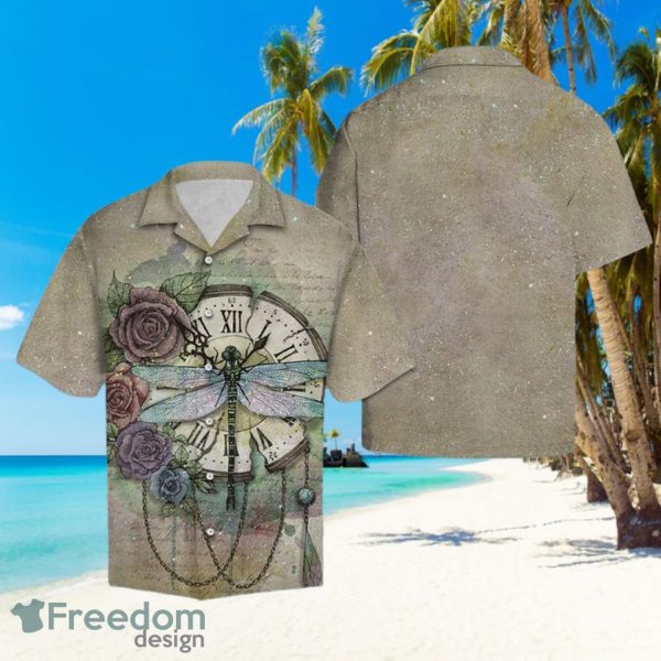 Dragonfly Time Hawaiian Summer Beach Shirt Full Over Print